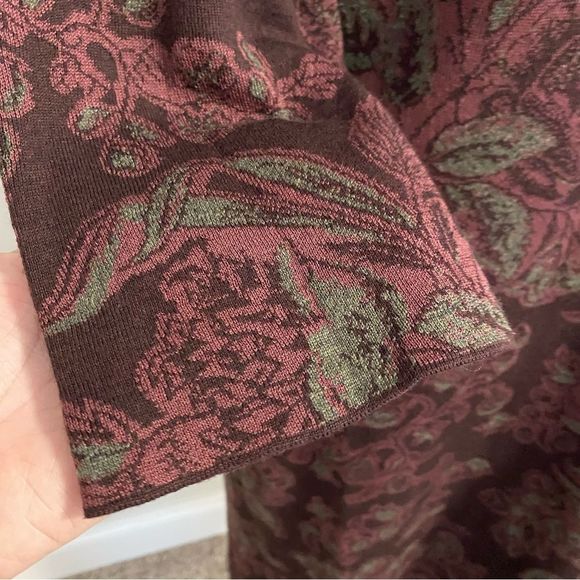 Peruvian Connection Autumn Foliage Sweater Dress Large - Picture 5 of 8